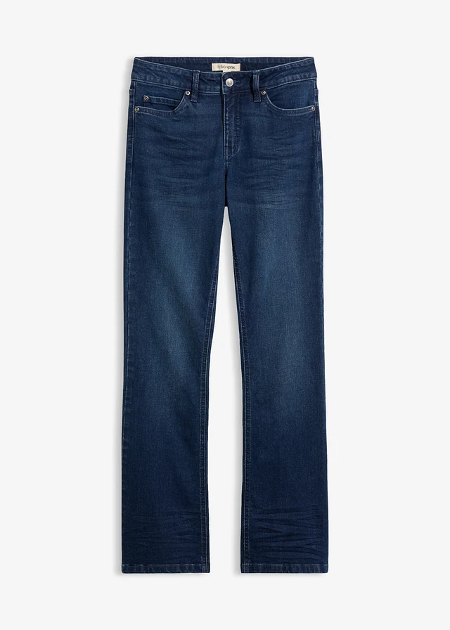 Bootcut stretch jeans, mid waist