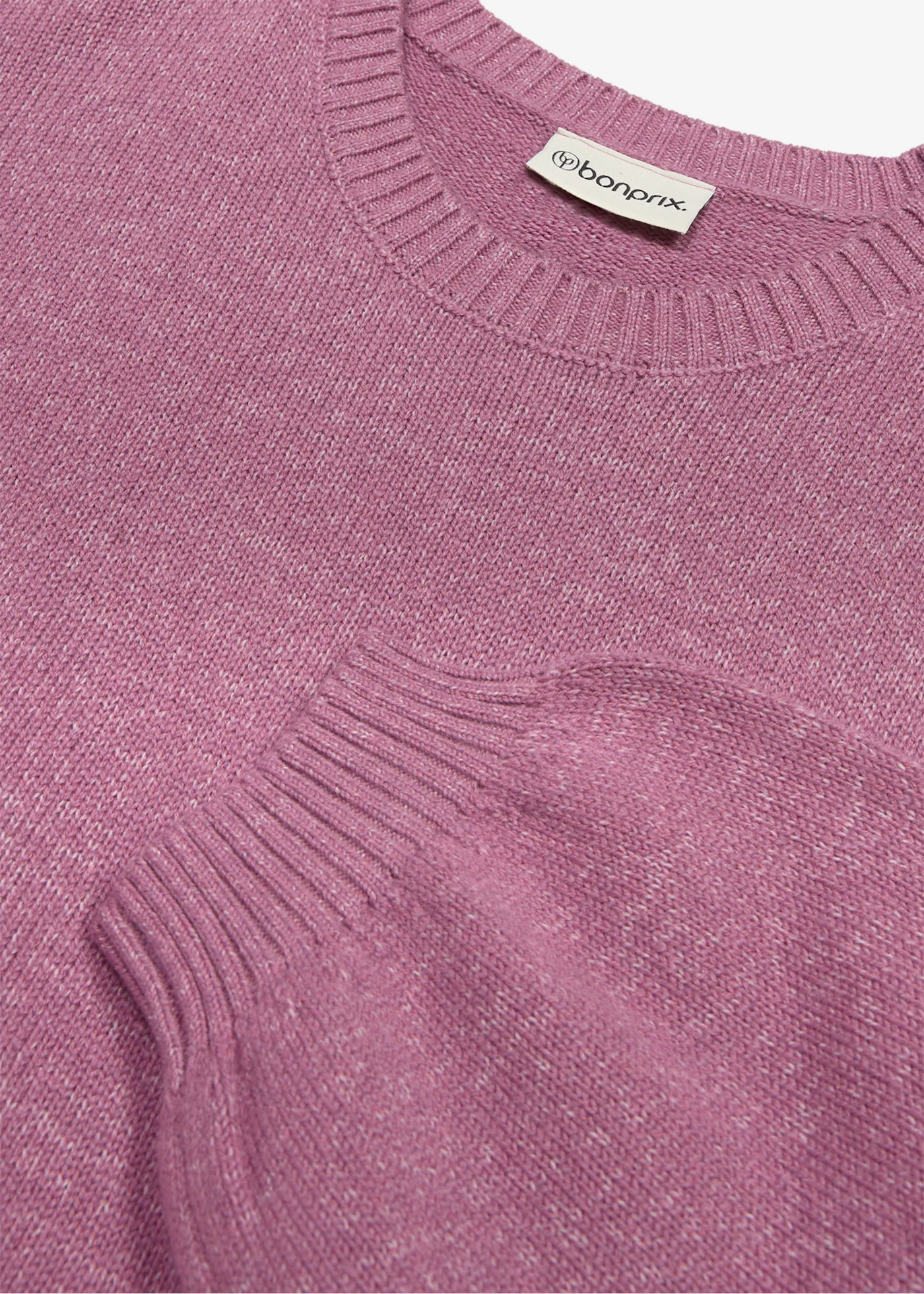 Pull en grosse maille • mauve foncé chiné • Boutique bonprix
