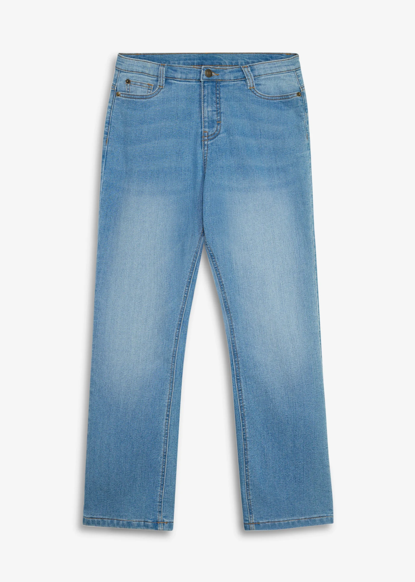 Thermo farmer Flared, Mid Waist • világoskék denim • bonprix áruház