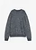 Grof gebreide trui in mélange look, Kleur: donkerblauw gemêleerd