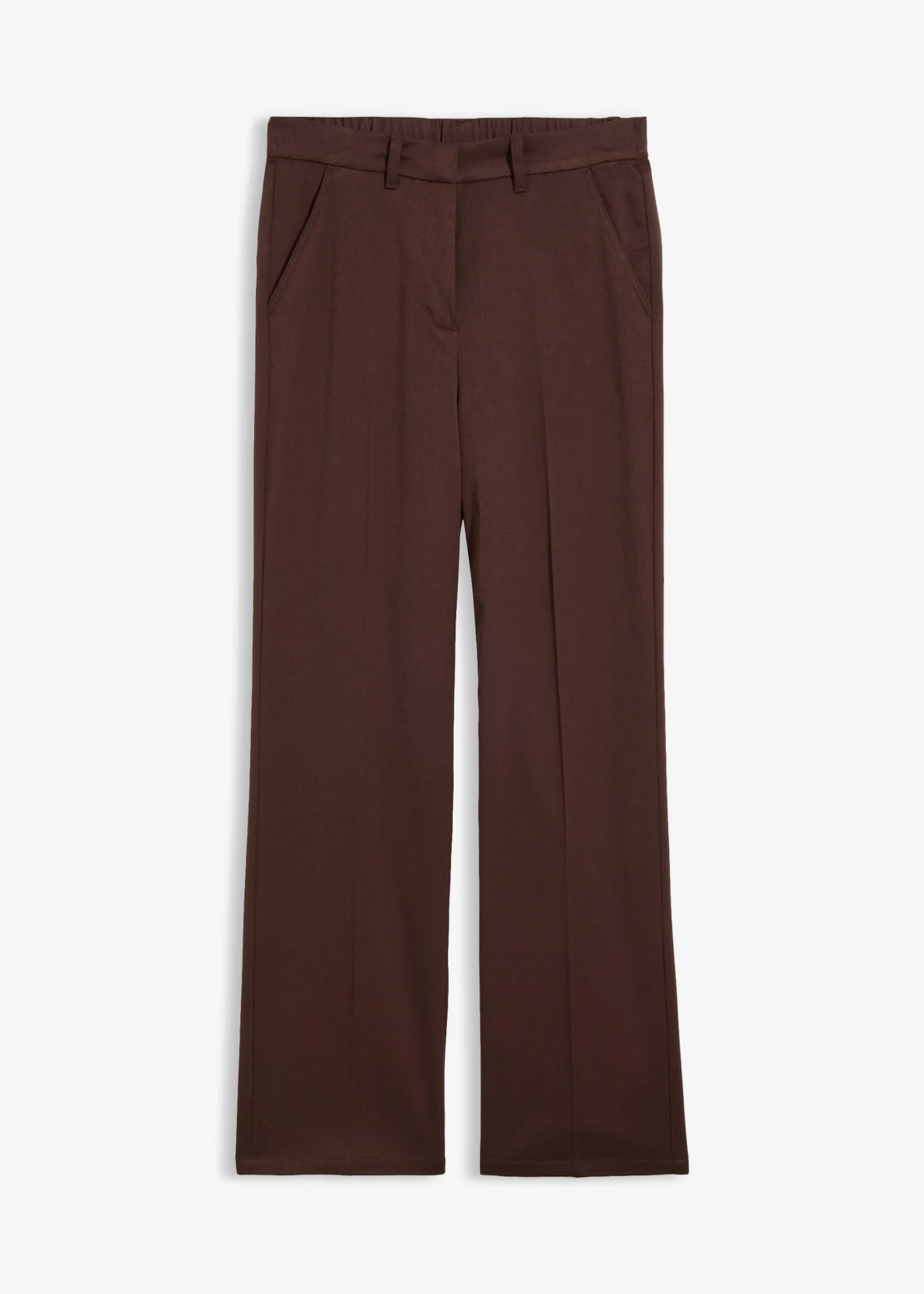 Broek in wollen look van een viscosemix • donkerbruin • bonprix online shop