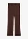 Broek in wollen look van een viscosemix, Kleur: donkerbruin