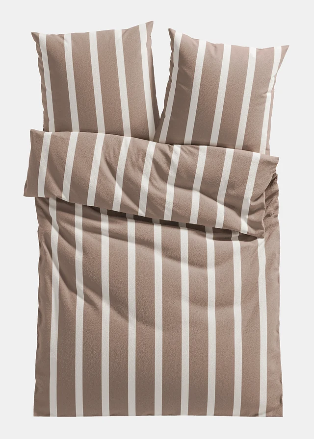 Flanel ágyneműhuzat • barna/bézs • bonprix áruház