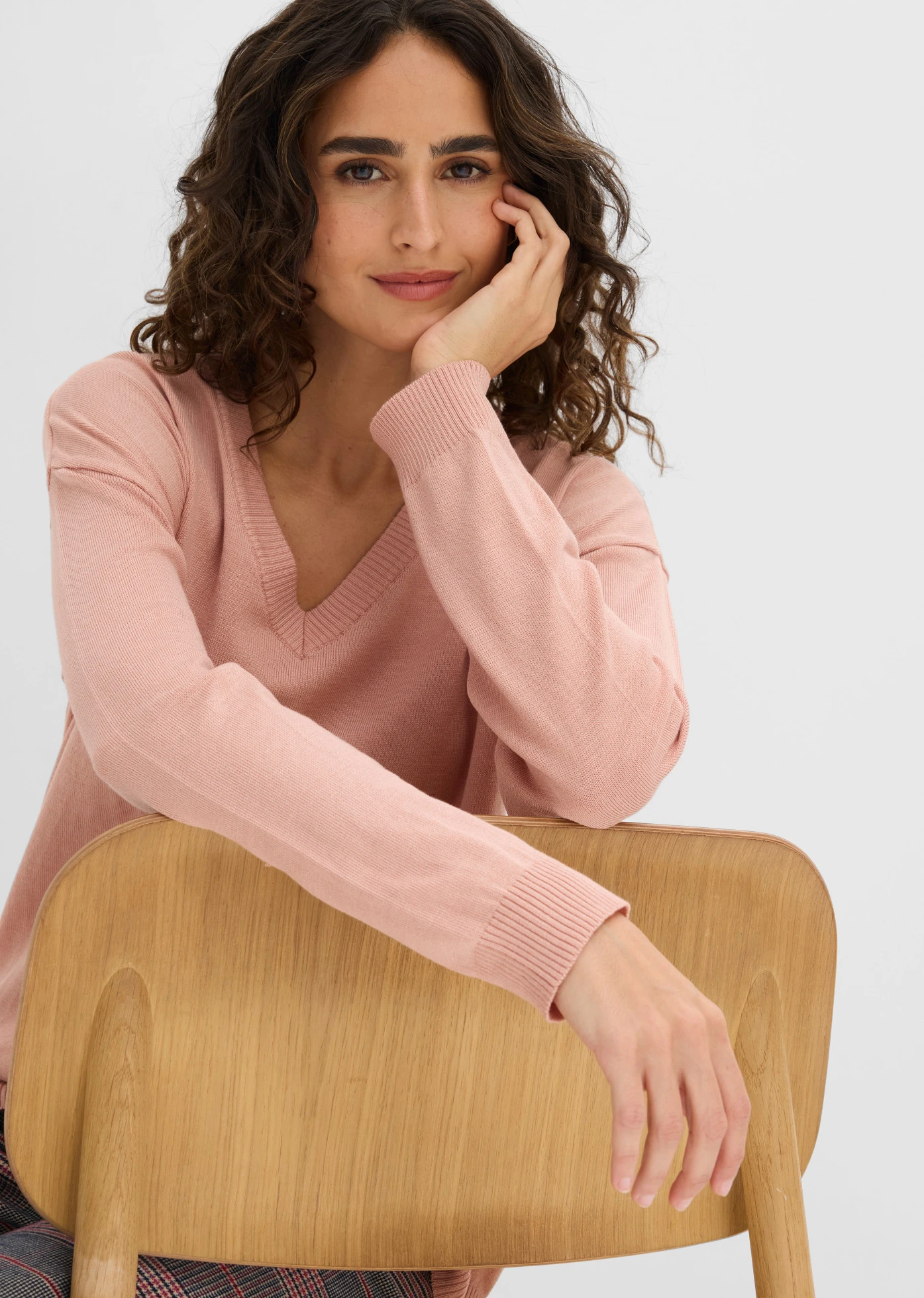 Pull oversize en viscose mélangée • rose vintage • Boutique bonprix