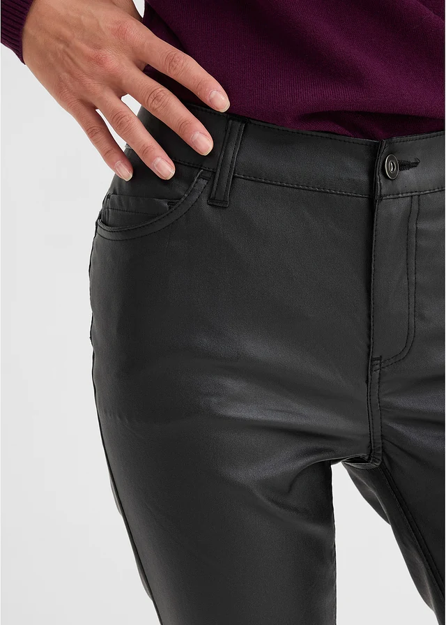 Stretch broek in een viscosemix • zwart • bonprix online shop