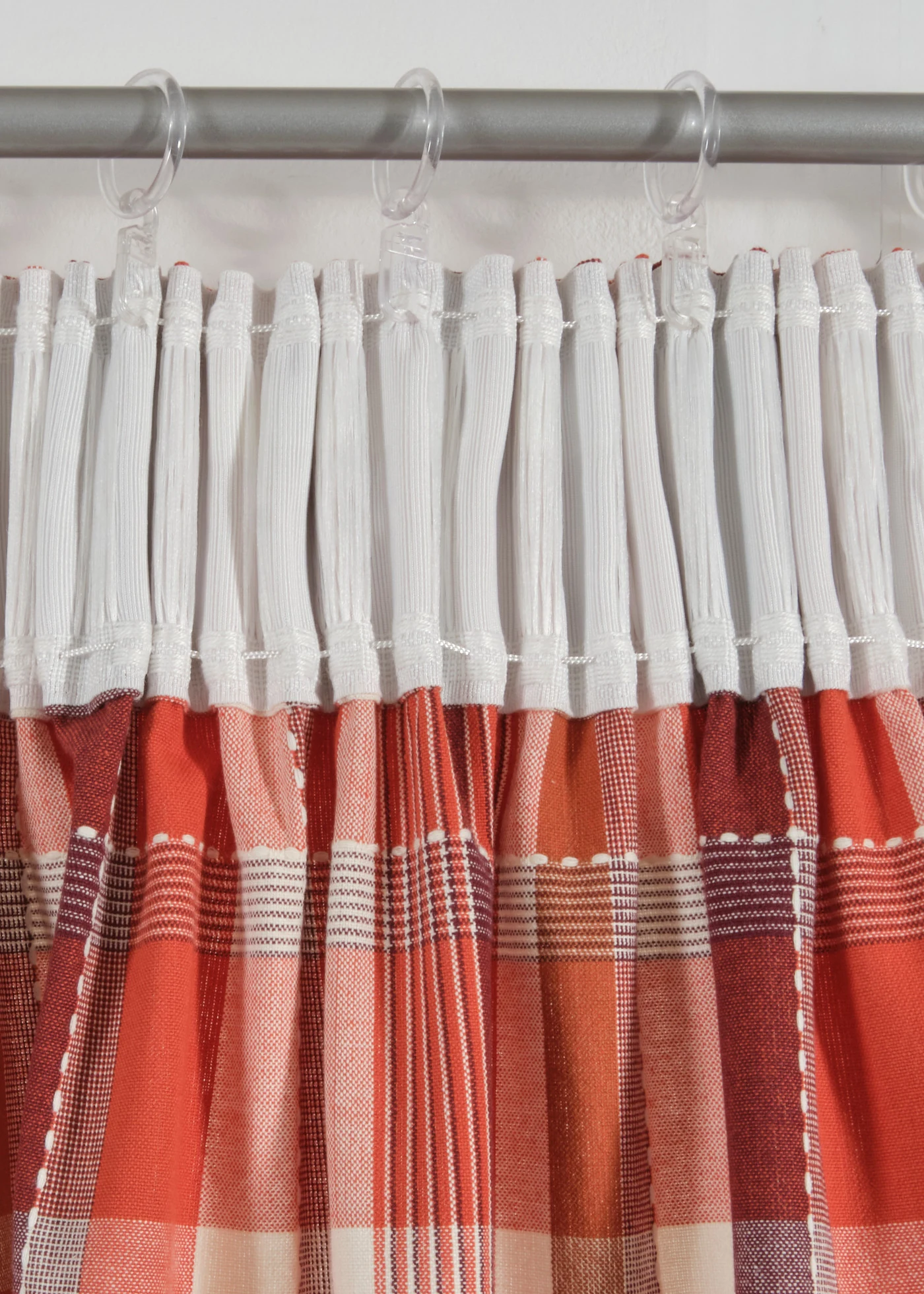 Gordijn van biologisch katoen (1 stuk) • esdoornrood/cognac/lavaoranje • bonprix online shop