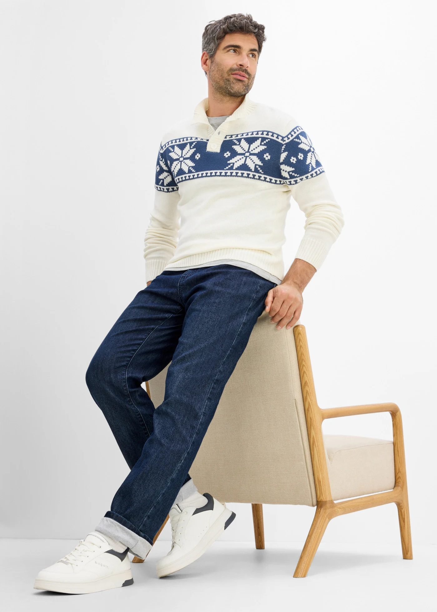 Termo džínsy, Classic Fit, s džersejovou podšívkou, rovné • tmavomodrá denim • obchod bonprix