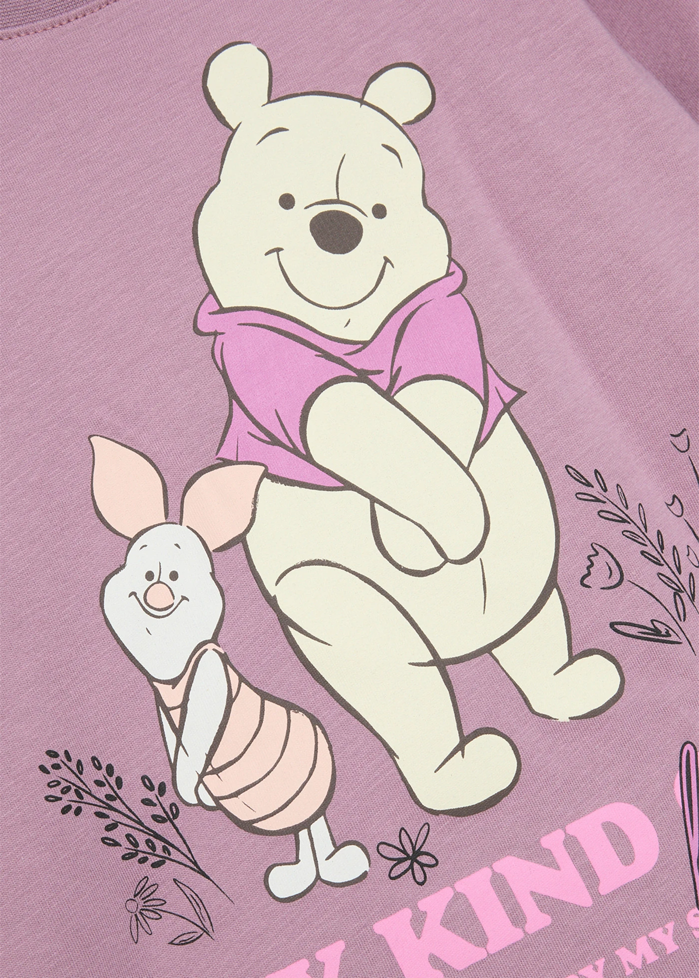 Winnie de Poeh longsleeve van puur katoen • donkerlila met print • bonprix online shop