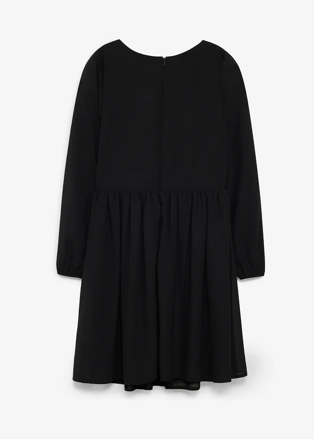 Robe en mousseline • noir • Boutique bonprix