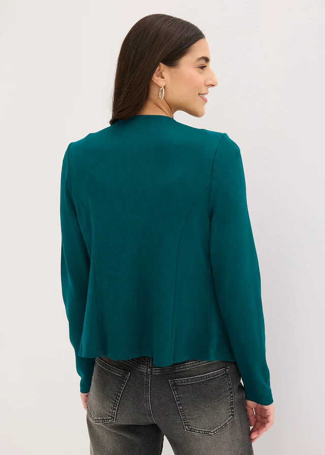 Blazer en jersey Punto di Roma • pétrole foncé • Boutique bonprix