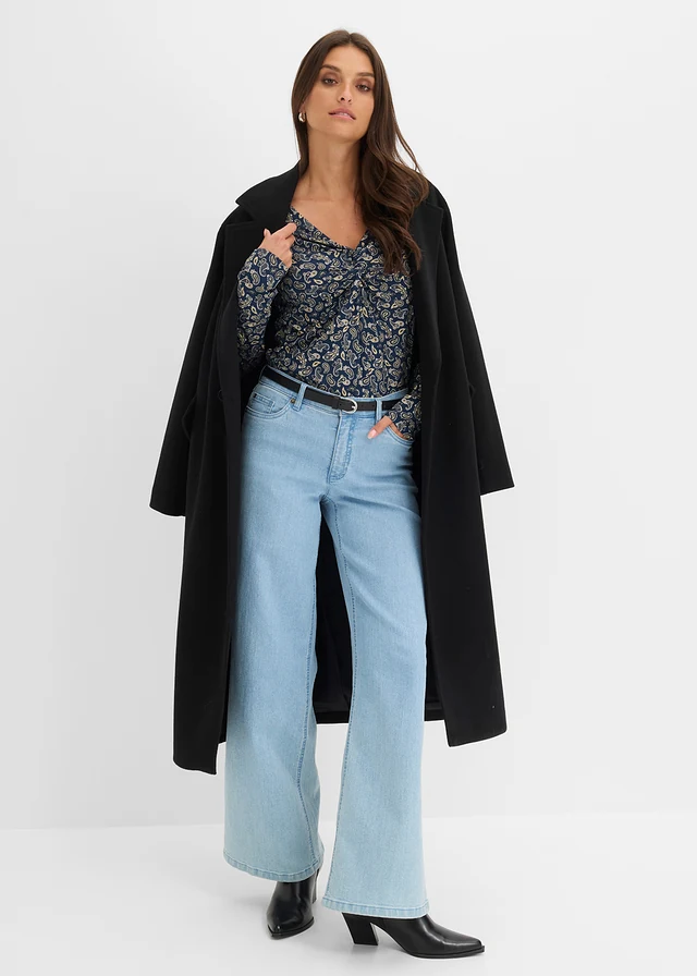 Longsleeve met paisleyprint all-over • donkerblauw paisley • bonprix online shop
