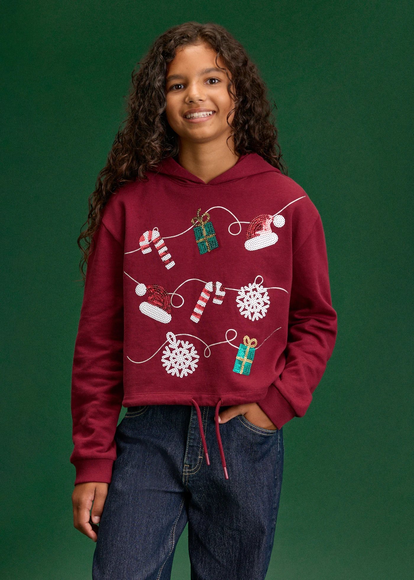 Hoodie van biologisch katoen • esdoornrood • bonprix online shop