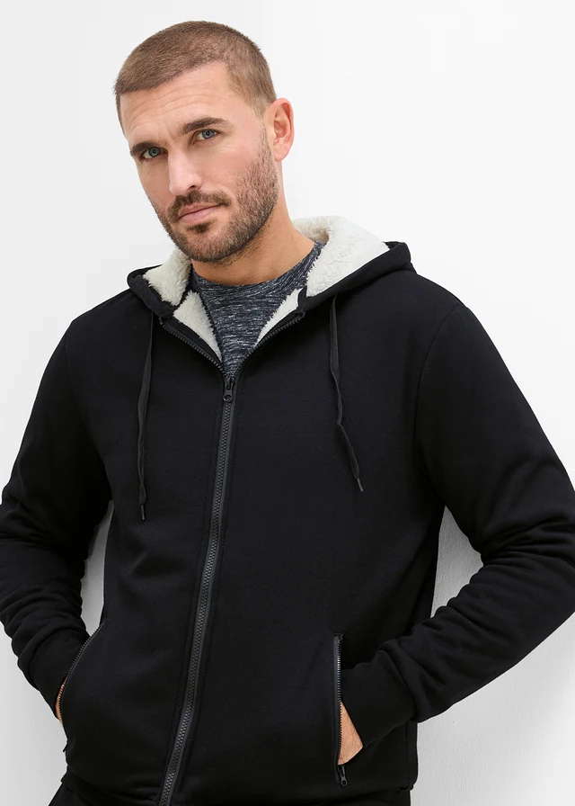Thermo joggingpak met zacht teddy fleece • zwart • bonprix online shop