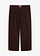 Wide leg bandplooibroek met comfortband, Kleur: donkerbruin