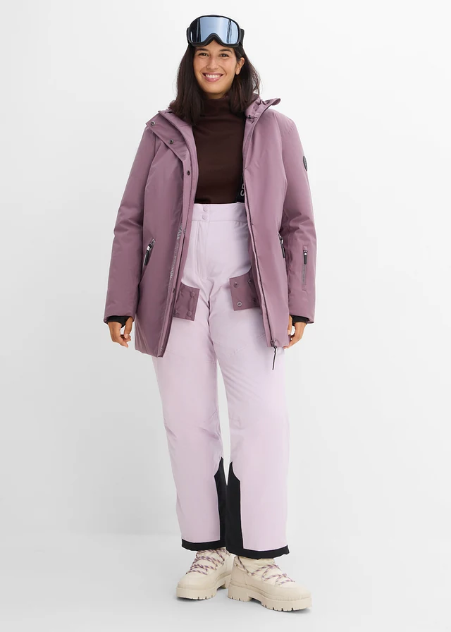 Waterdichte outdoor ski-jas, Kleur: donker mauve
