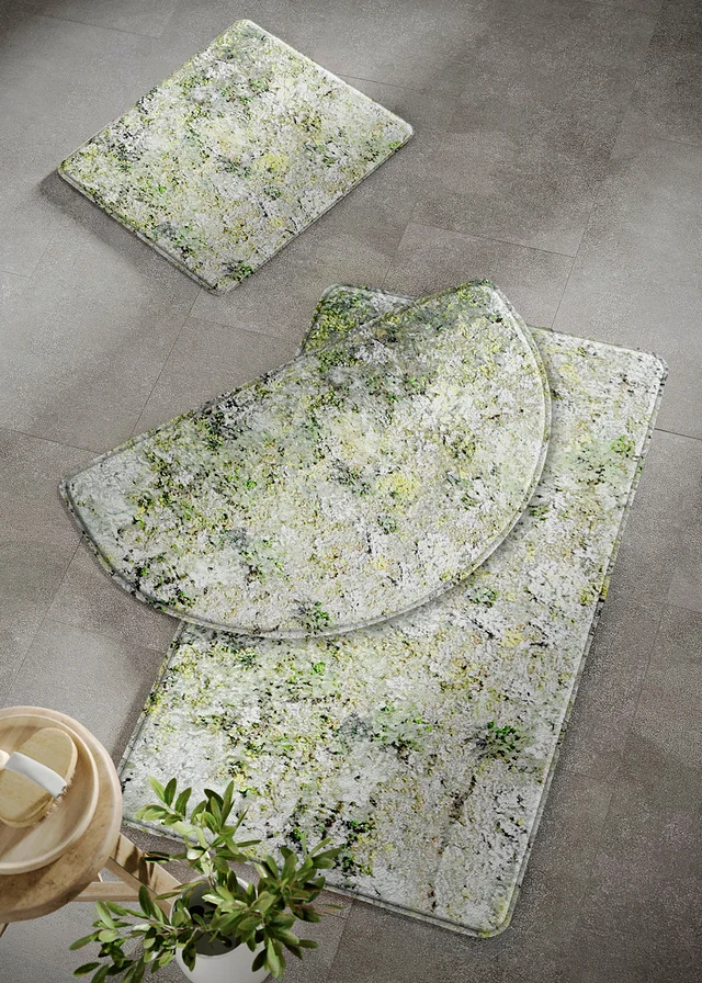 Tapis de bain à mémoire de forme, Couleur: vert