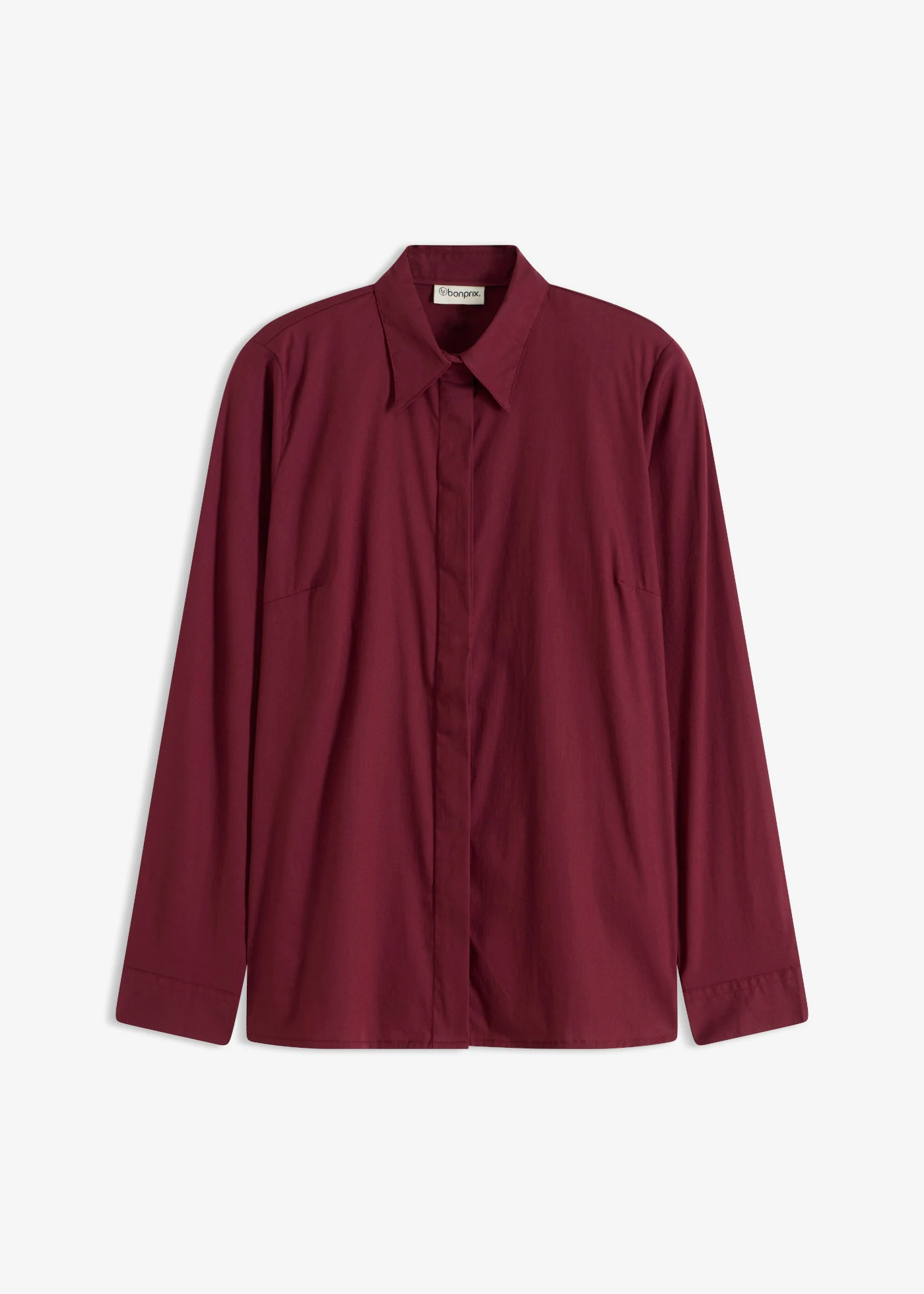 Lange stretch blouse • ahornrood • bonprix online shop