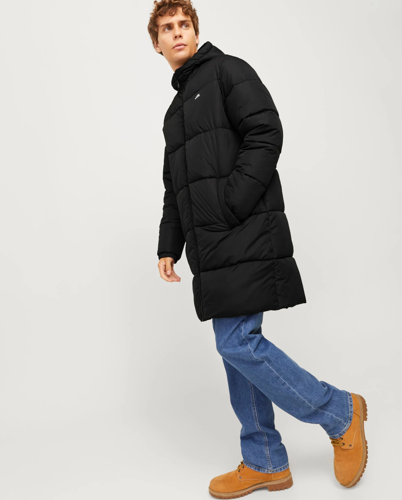 Doudoune mi-longue JJ REBEL • noir • Boutique bonprix