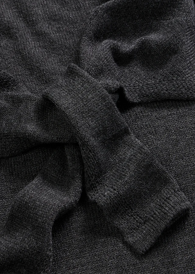Gebreide midi jurk • antraciet gemêleerd • bonprix online shop