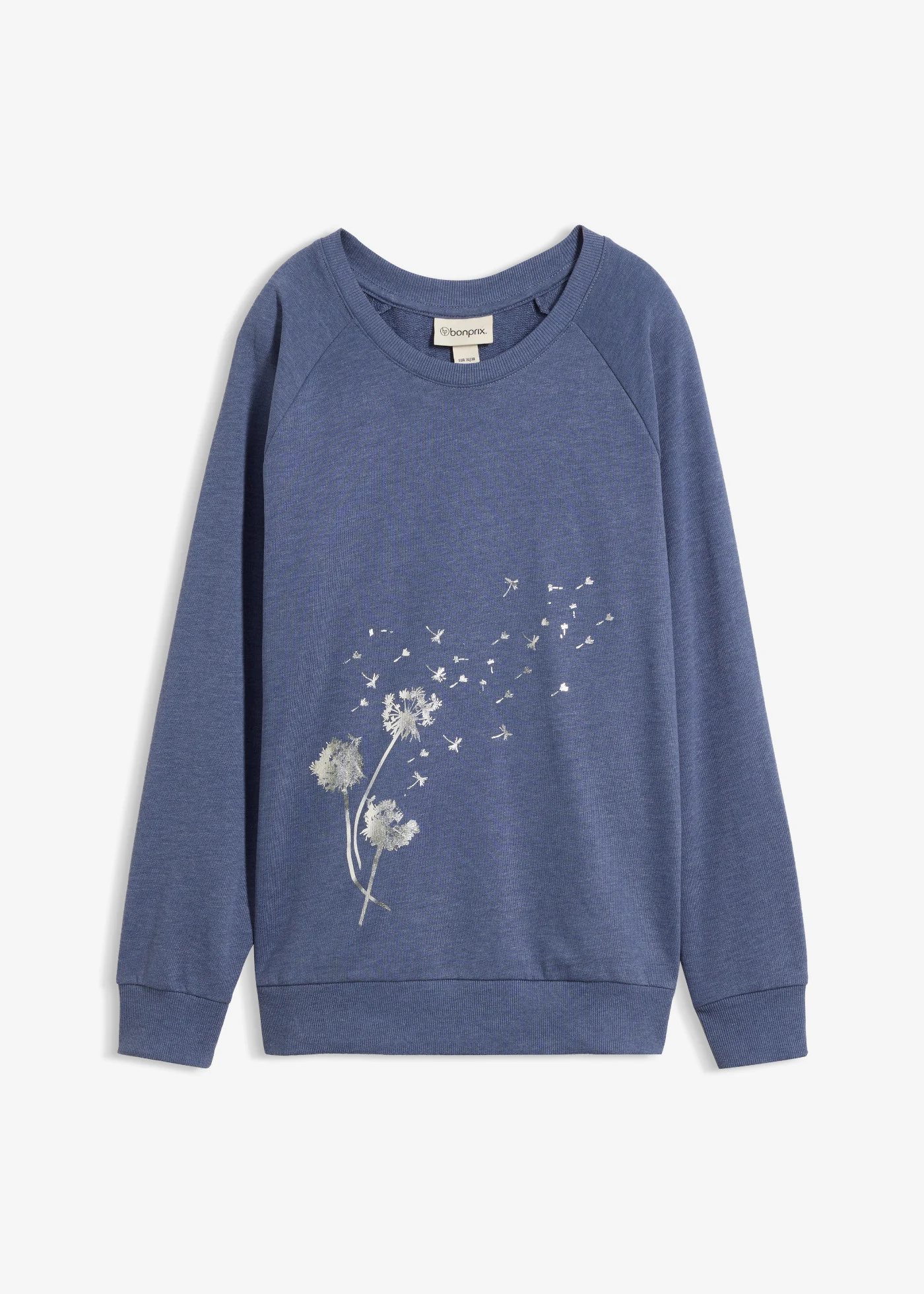 Sweat-shirt • indigo chiné imprimé • Boutique bonprix