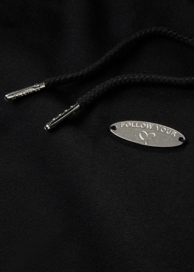 Sweatjurk met capuchon • zwart • bonprix online shop