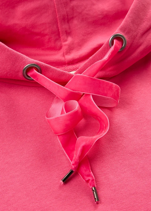 Mini šaty z teplákoviny • tmavě pink • bonprix obchod