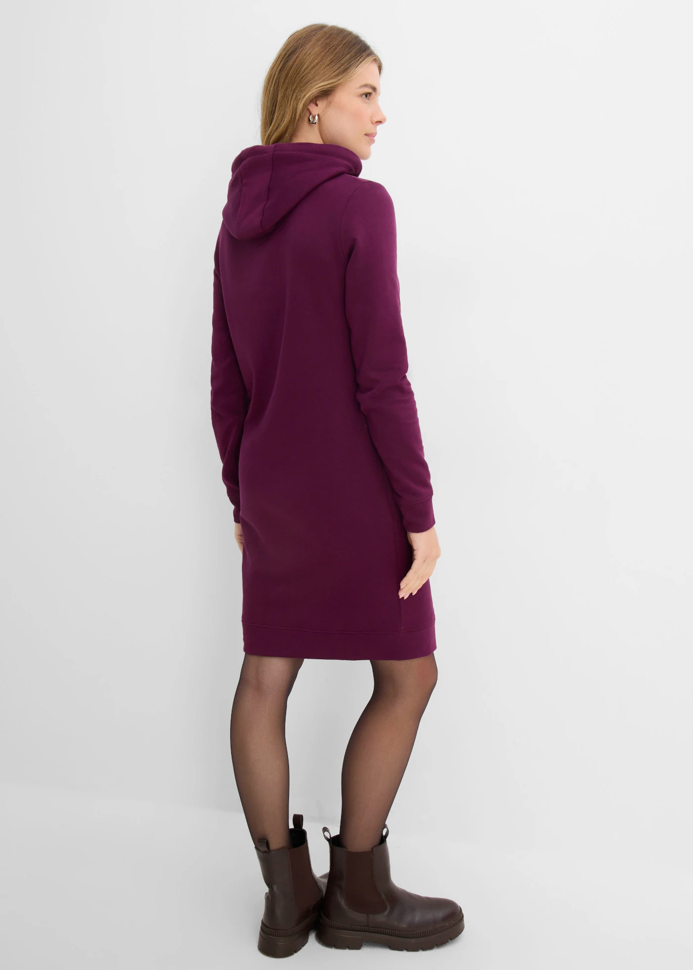 Sweatjurk met capuchon • vlierbes • bonprix online shop