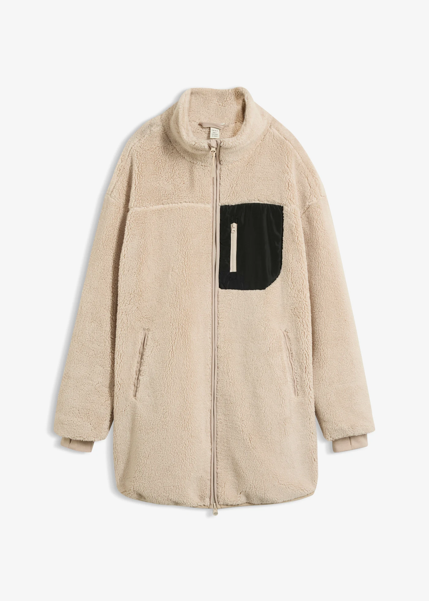 Teddy fleece vest • steengrijs • bonprix online shop
