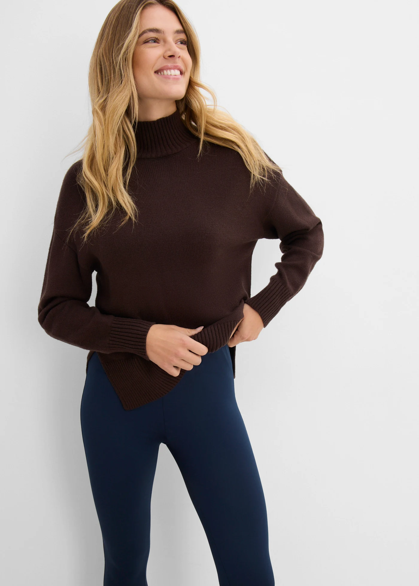 Legging chaud à taille élastiquée • bleu foncé • Boutique bonprix