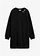 Mikinové šaty oversize, barva: černá