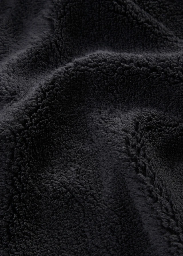 Veste en polaire peluche • noir • Boutique bonprix